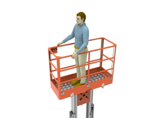 DL double mast aluminum alloy lift