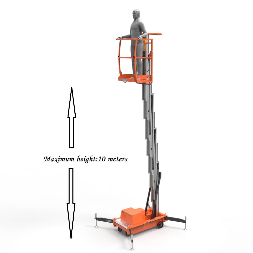 L single mast aluminum alloy lift