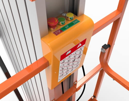 L single mast aluminum alloy lift