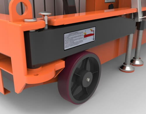 L single mast aluminum alloy lift