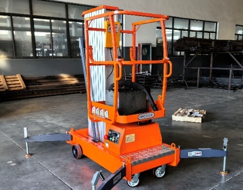 L single mast aluminum alloy lift