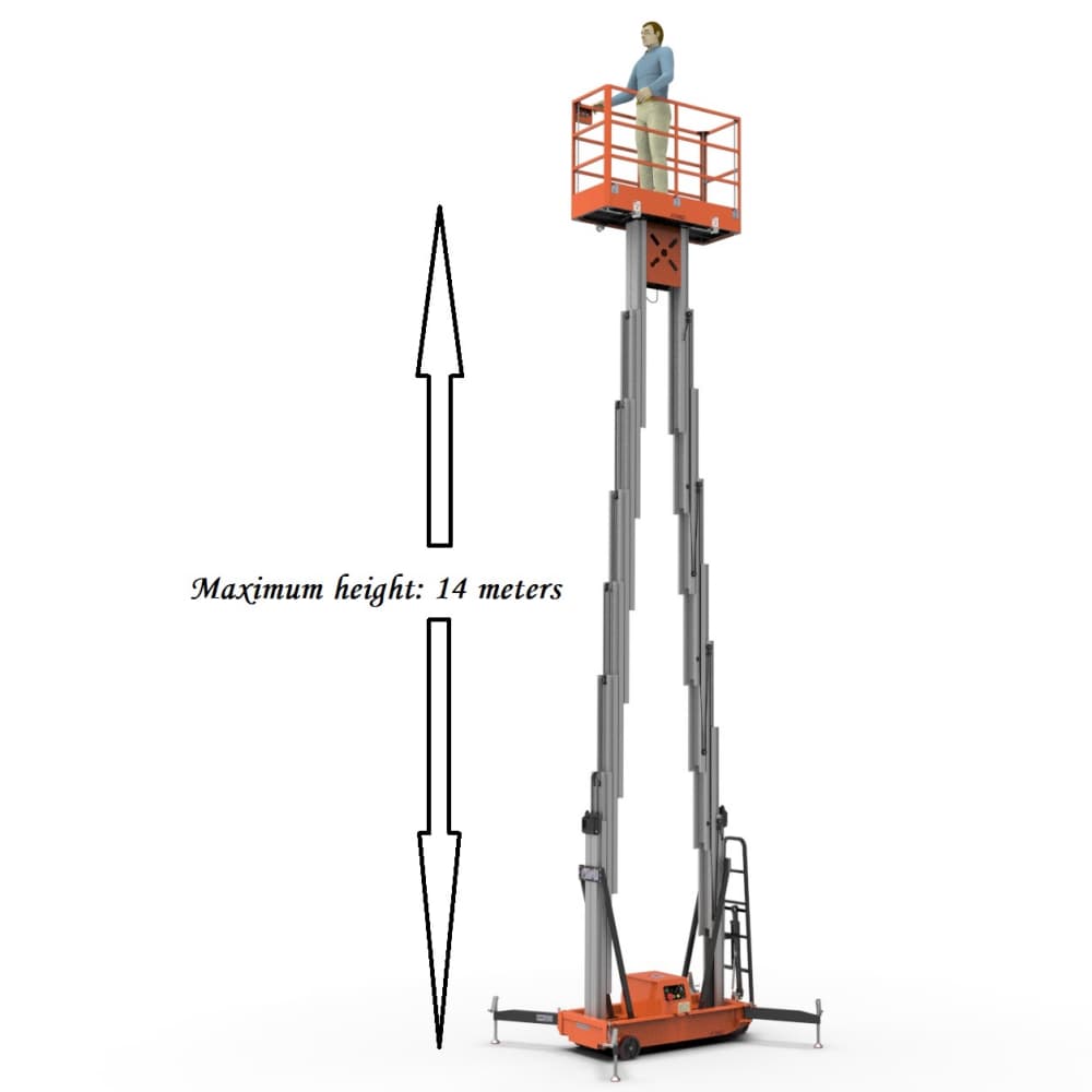 DL double mast aluminum alloy lift