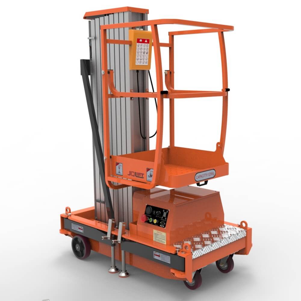 L single mast aluminum alloy lift