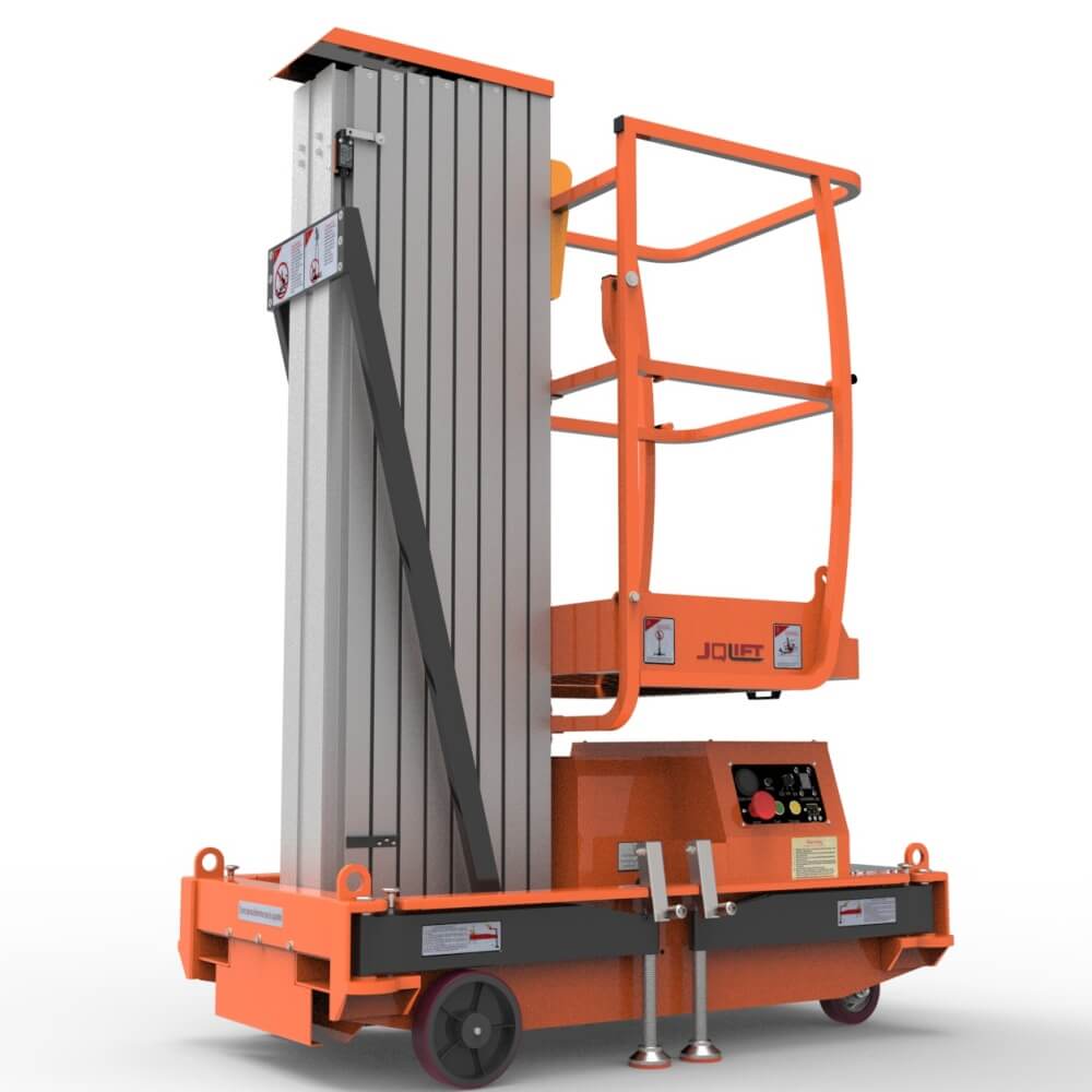 L single mast aluminum alloy lift