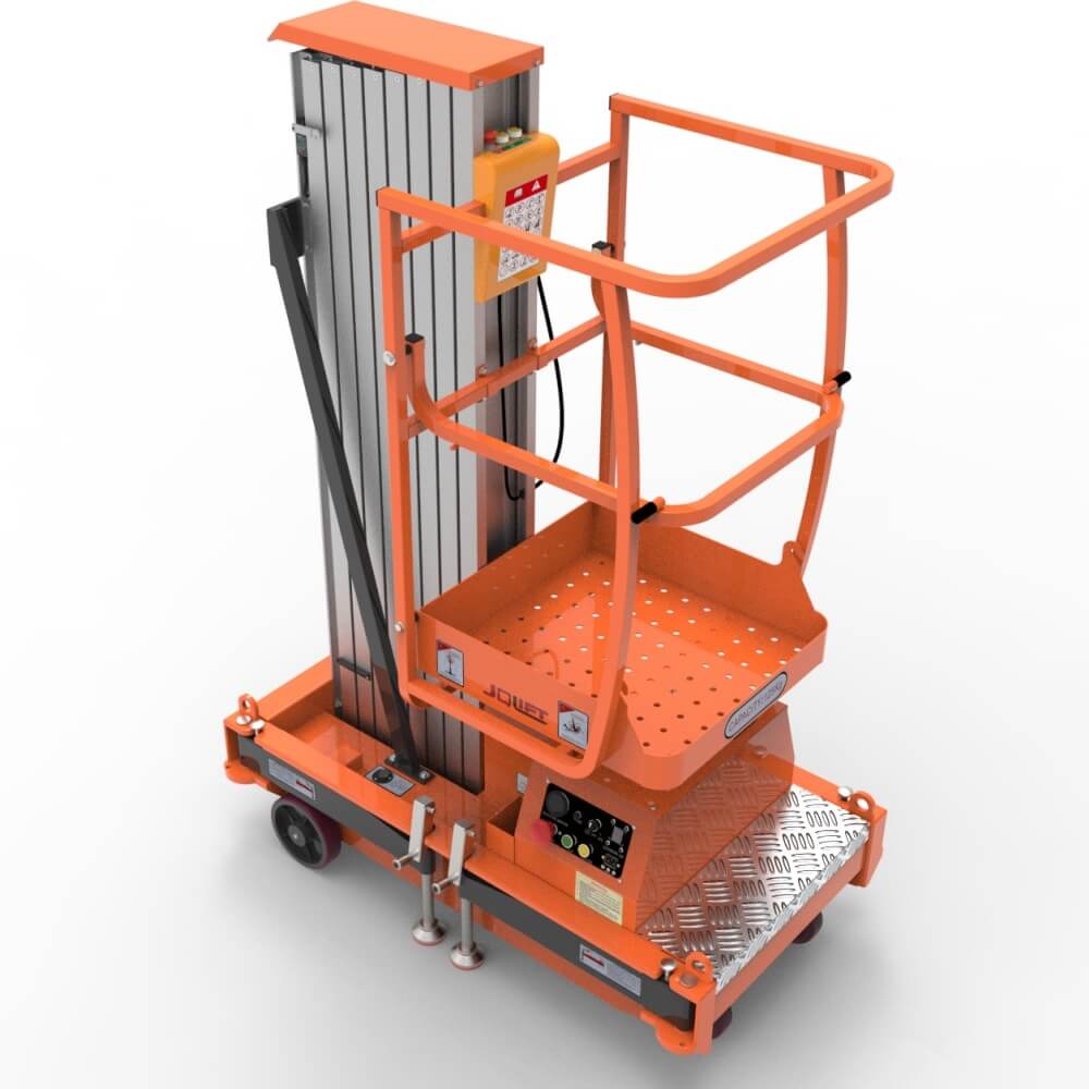 L single mast aluminum alloy lift