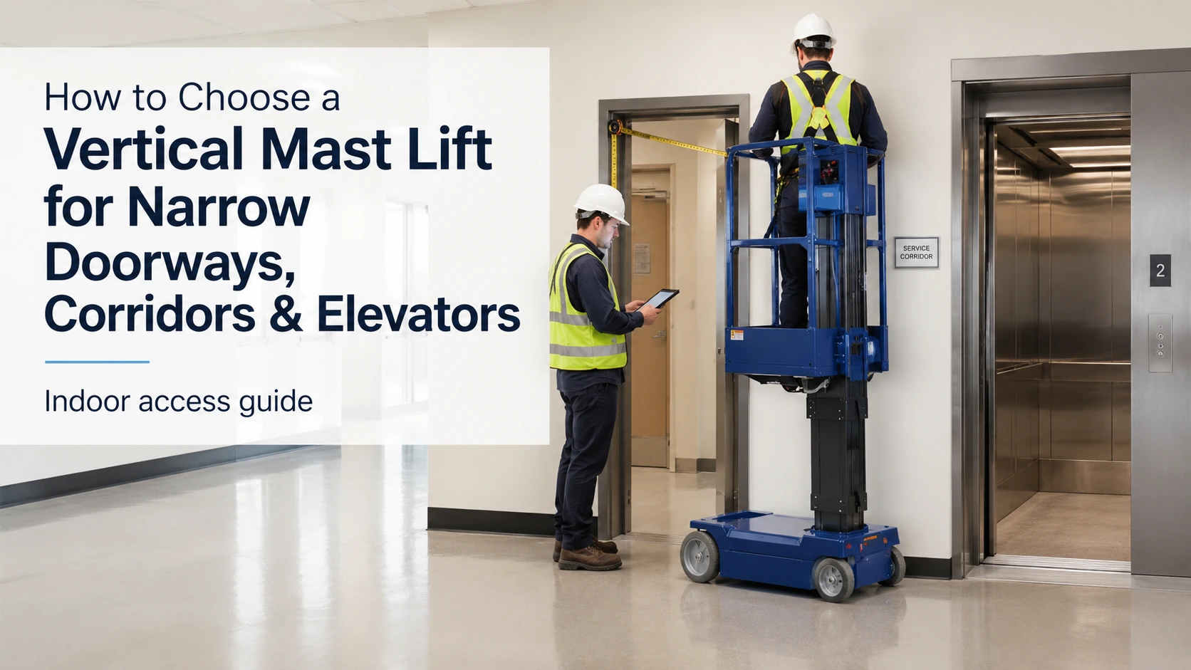 How to Choose a Vertical Mast Lift for Narrow Doorways, Corridors and Elevators
