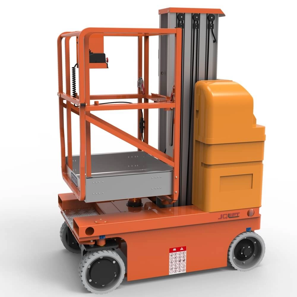 JQLIFT AL all-electric vertical mast lift for compact indoor access