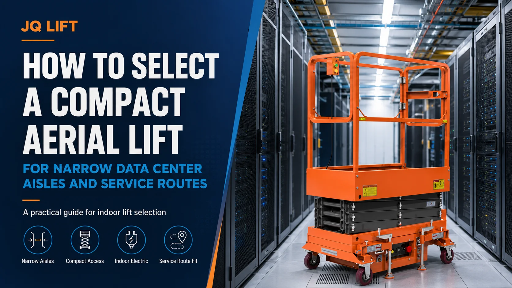 How to Select a Compact Aerial Lift for Narrow Data Center Aisles and Service Routes